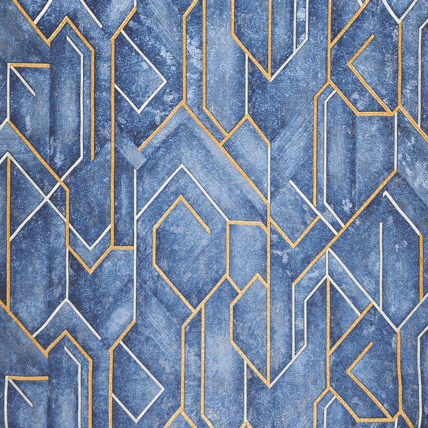 Swan Wallpaper, Blue Noir Elegance, 42in X 610in. 1 Roll