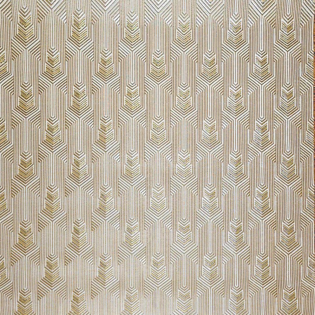 Swan Wallpaper, Golden Deco, 42in X 610in. 1 Roll