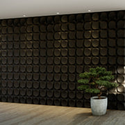 Moon face, PVC Black Wall Panels