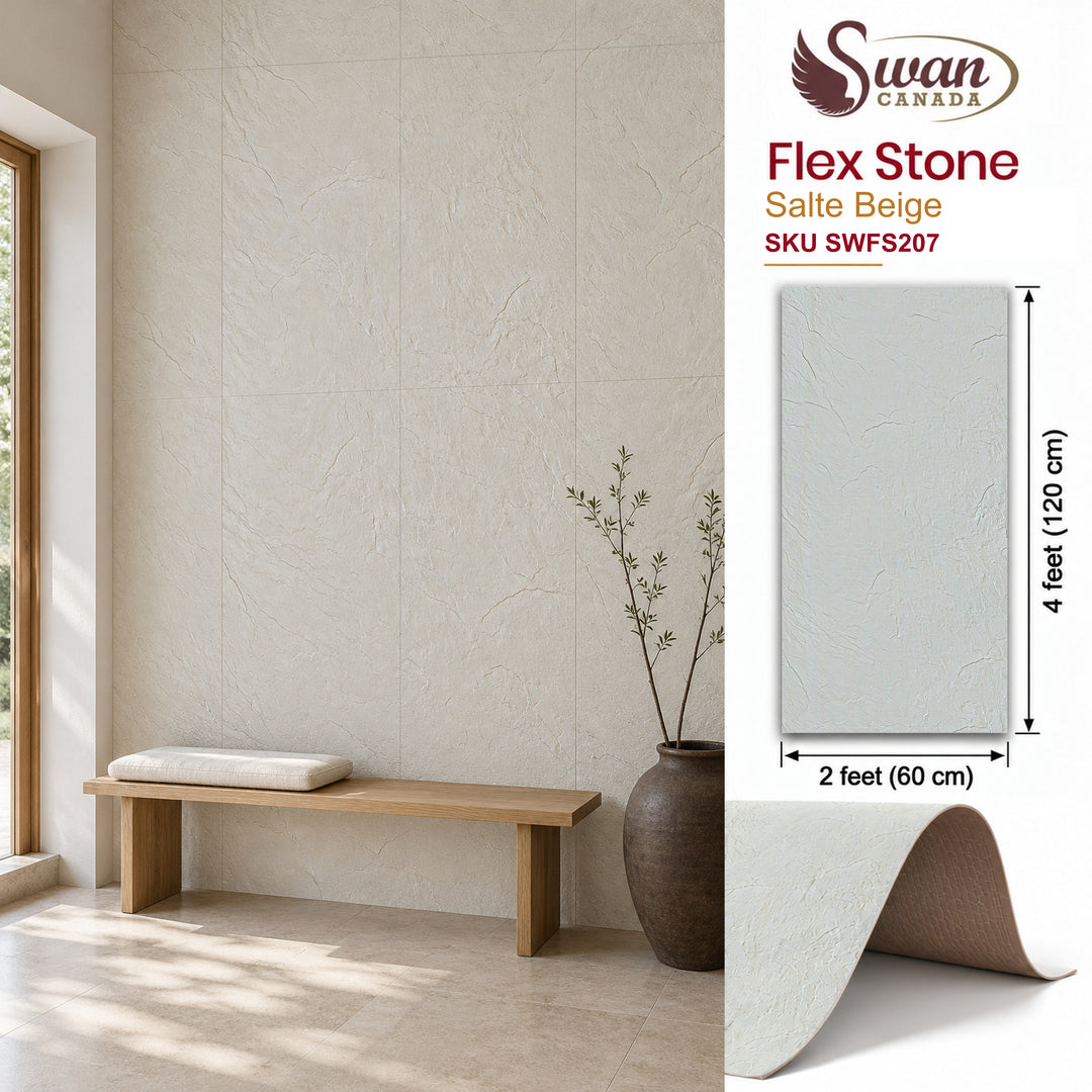 Flex Stone, Salte Beige, 2ft x 4ft