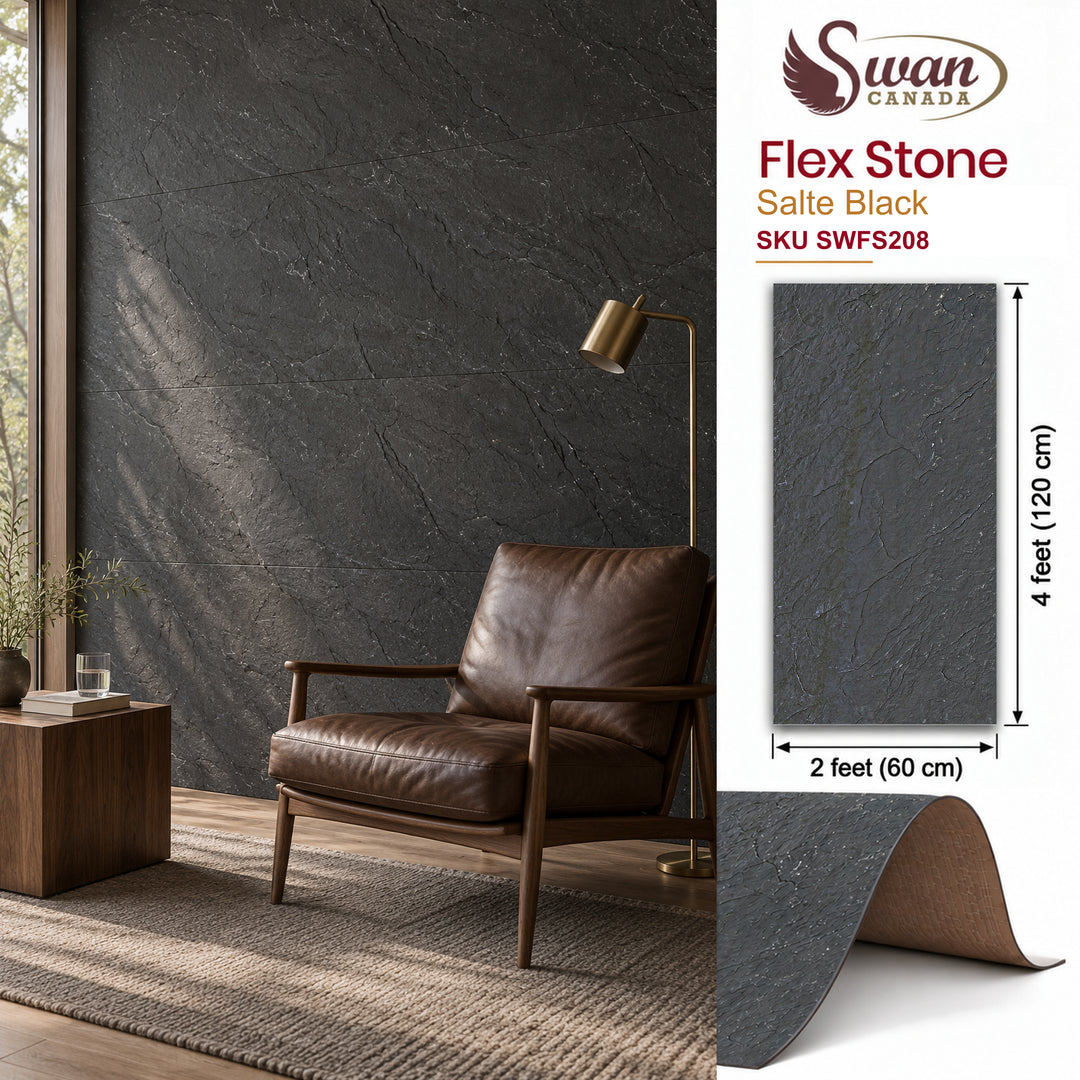 Flex Stone, Salte Black, 2ft x 4ft