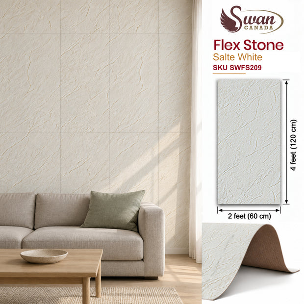 Flex Stone, Salte White, 2ft x 4ft