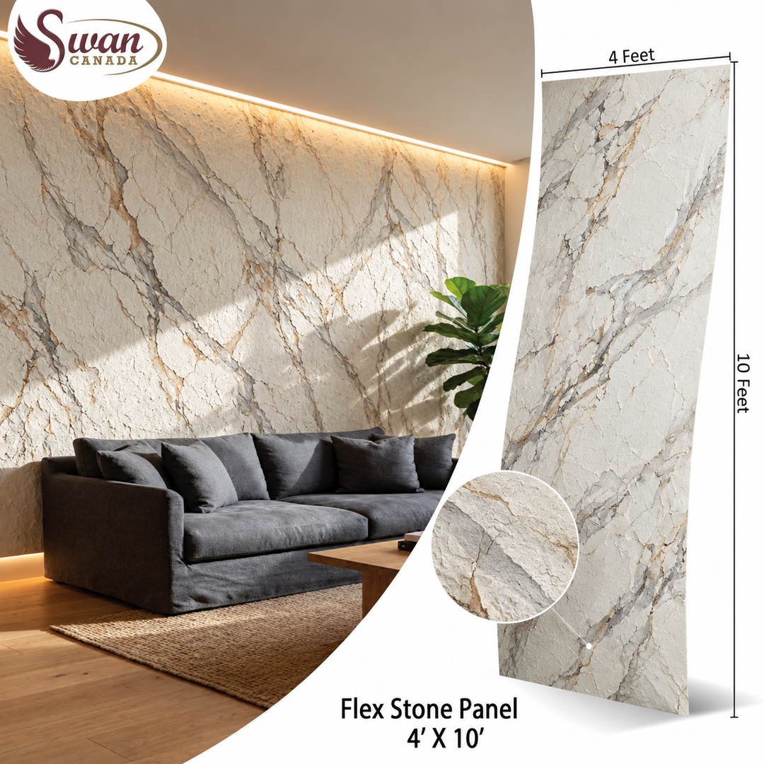 Slate Marble Stone Flex Stone panel, 4ft x 10ft