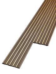 PS Fluted Panels, Brown & Gold - 108-in X 6-in X10 panels