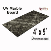 UV Marble Sheets, Grey Canvas, 1 Sheet, 4 X 9 Feet