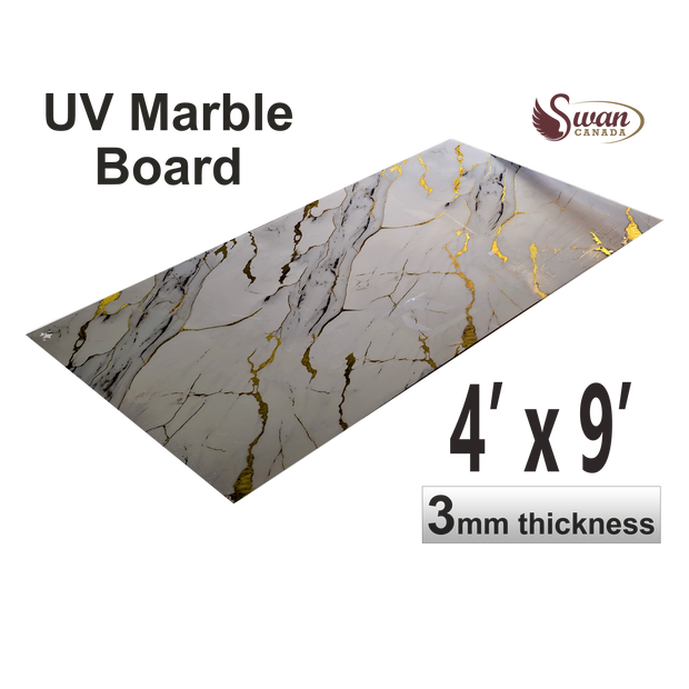 UV Marble Sheets, MAJESTIC GOLD, 1 Sheet, 4 X 9 Feet