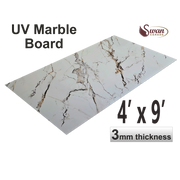 UV Marble Sheets, Earthy Veins, 1 Sheet, 4 X 9 Feet