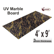 UV Marble Sheets, Golden Thunder, 1 Sheet, 4 X 9 Feet