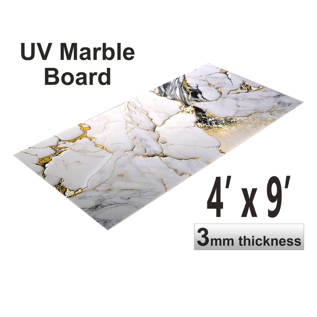 UV Marble Sheets, Golden Onyx Veined , 1 Sheet, 4 X 9 Feet