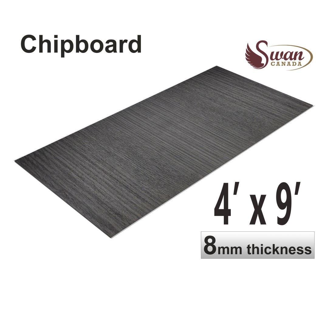 Chip Boards, Black Ash, 1 Board, 4 X 9 Feet