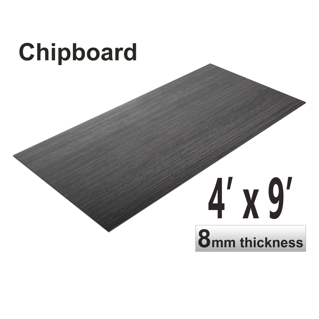 Chip Boards, Black Ash, 1 Board, 4 X 9 Feet