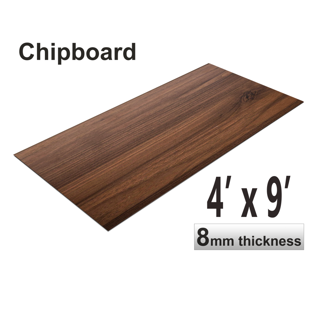 Chip Boards, Walnut Brown, 1 Board, 4 X 9 Feet