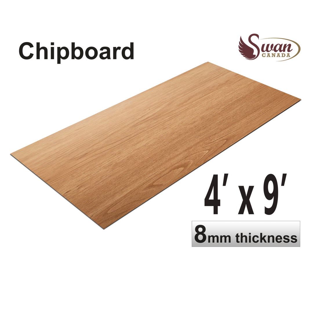 Chip Boards, Light Oak, 1 Board, 4 X 9 Feet