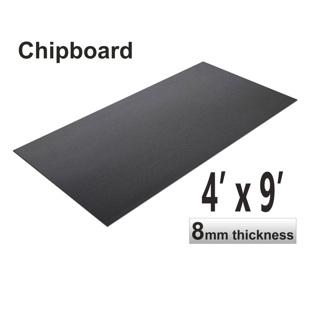 Chip Boards, Mirror Black, 1 Board, 4 X 9 Feet