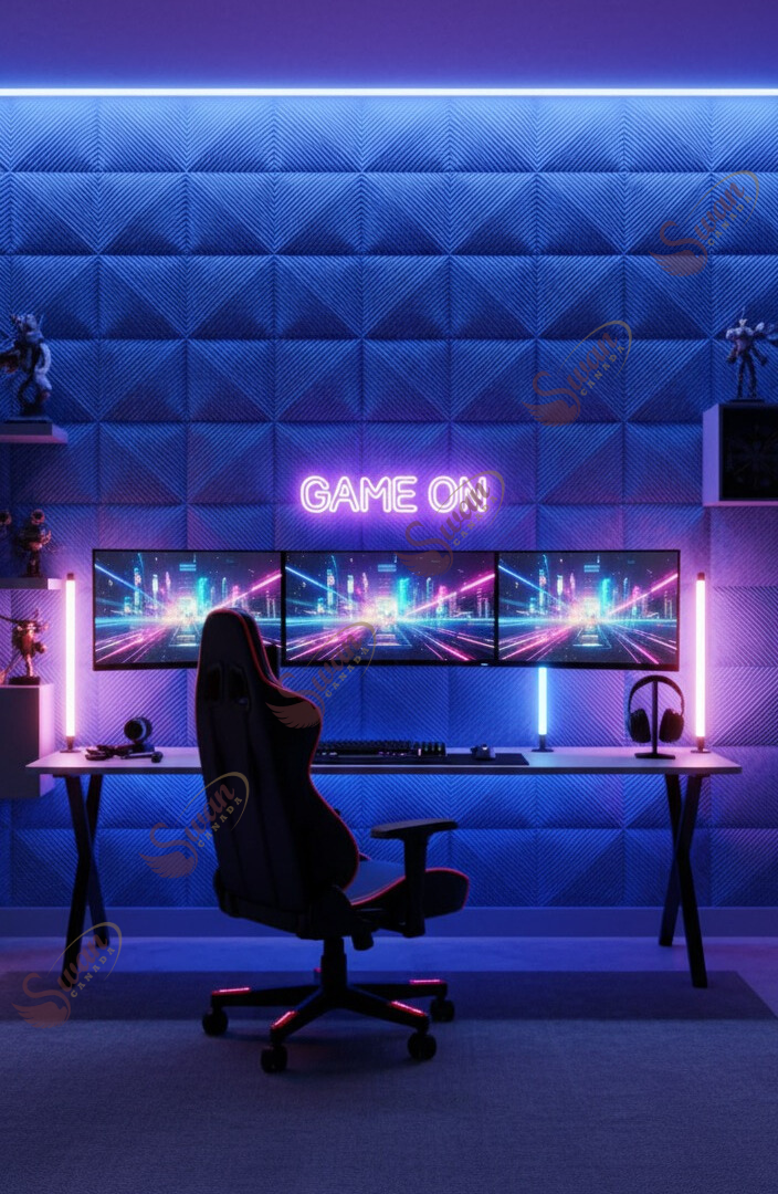 Panneau en relief, veines d'or Blackshi, 1 feuille, 4 x 9 pieds 