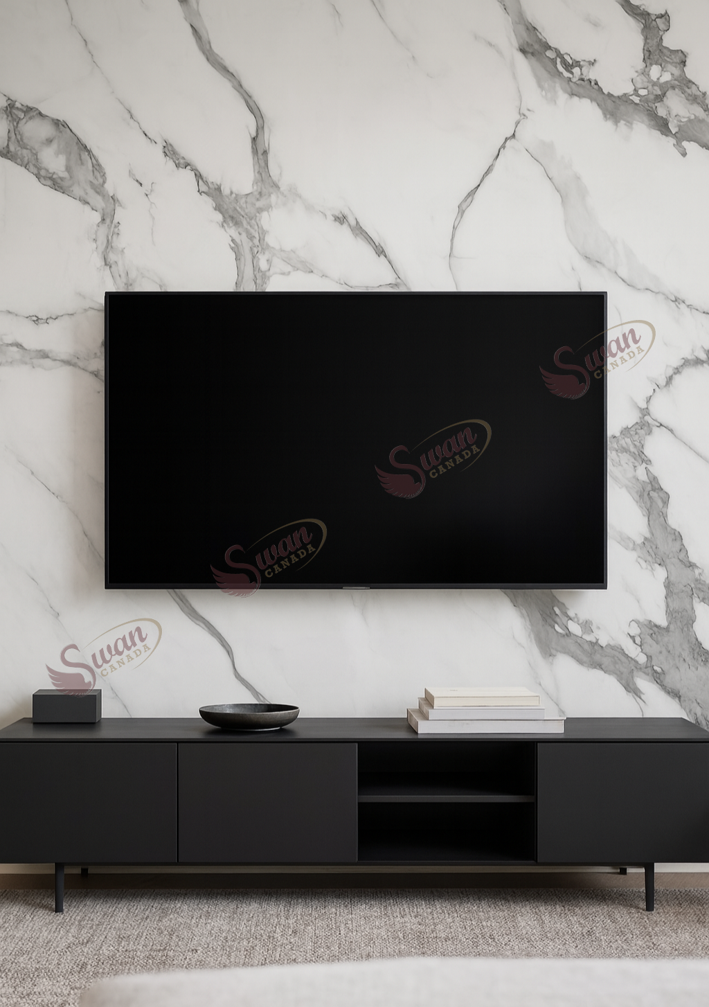 UV Marble Sheets, White Elegance, 1 Sheet, 4 X 9 Feet