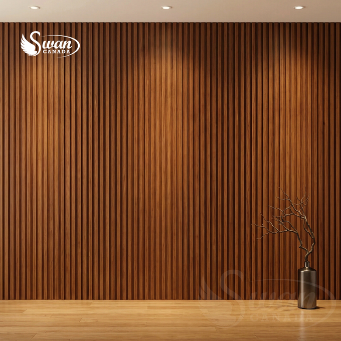 WPC Fluted Panels, Red Cedar, 10 Panels x 9 feet long.