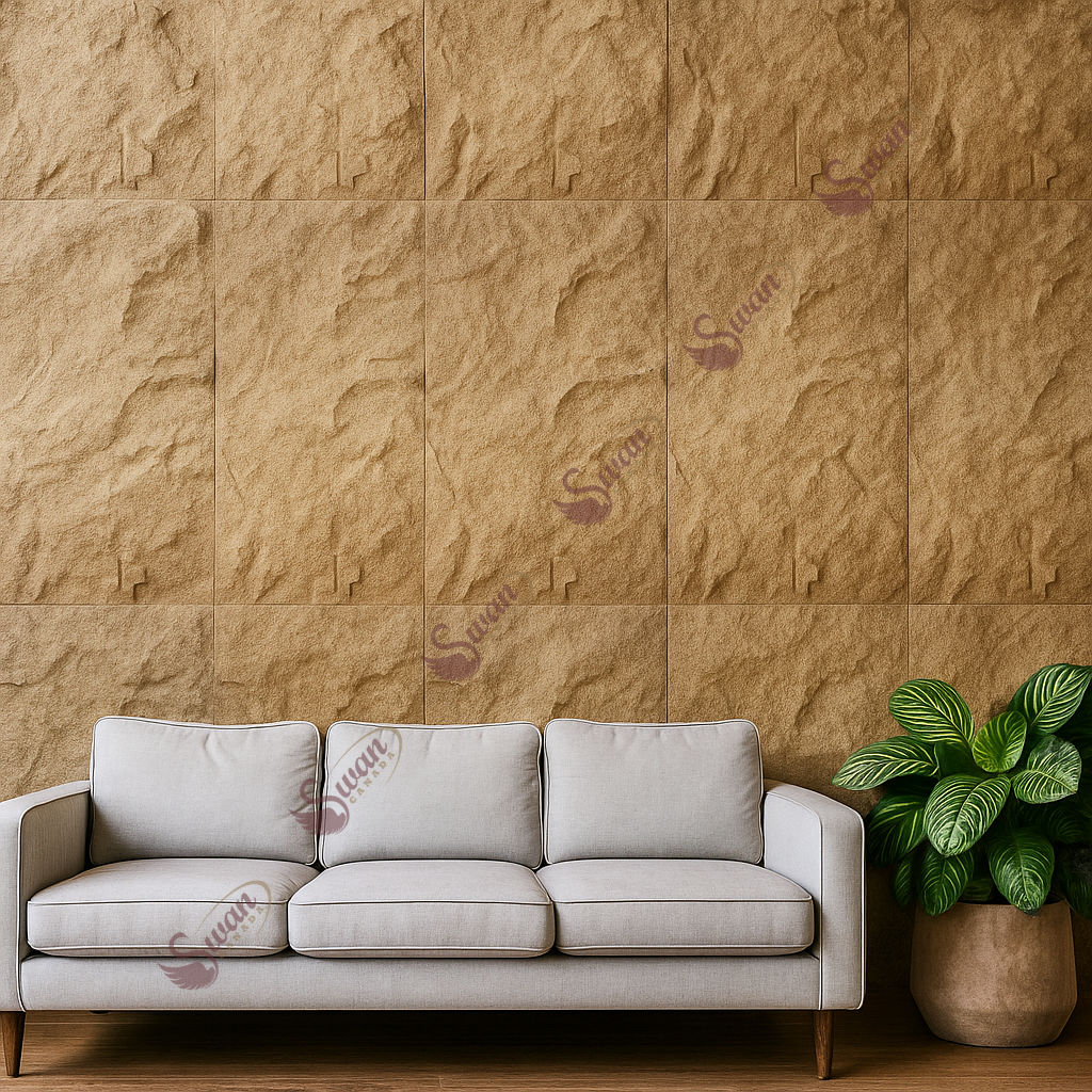 PU Faux Stone, Beige Stone, 2 X 4 Feet, 10 Boards