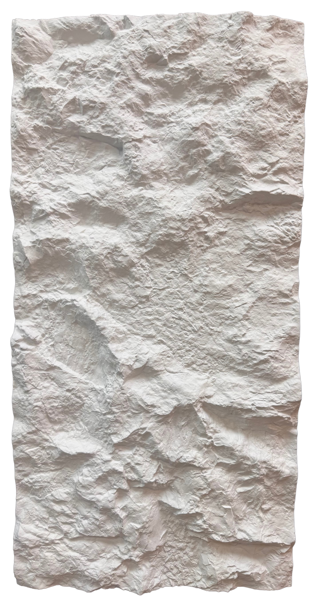 PU Faux Stone, Rough White Stone, 2 X 4 Feet, 6 Boards