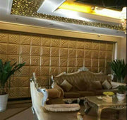 SW-19 PU Leather 3D wall Panel