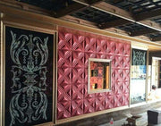 SW-85 PU Leather 3D wall panel.
