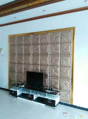 SW-19 PU Leather 3D wall Panel