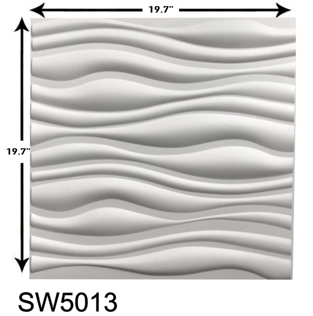 3D Elegant Waves PVC Wall panels,