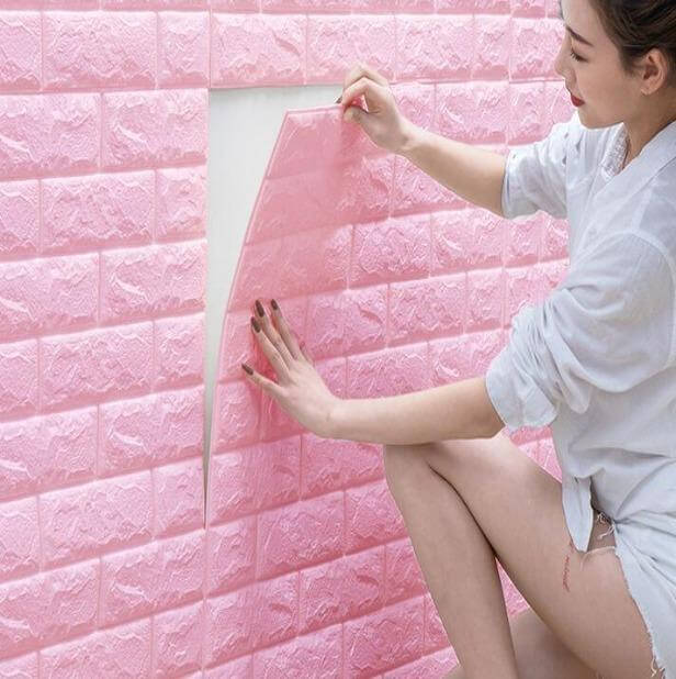 Papier peint 3D, vinyle autocollant DIY, 10 pièces (58 pieds carrés)