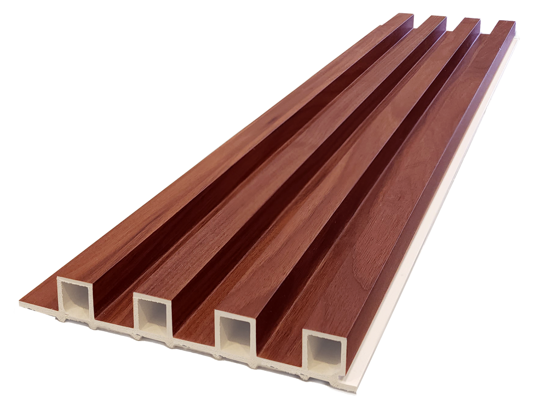 WPC Fluted Panels, Red Cedar, 10 Panels x 9 feet long.