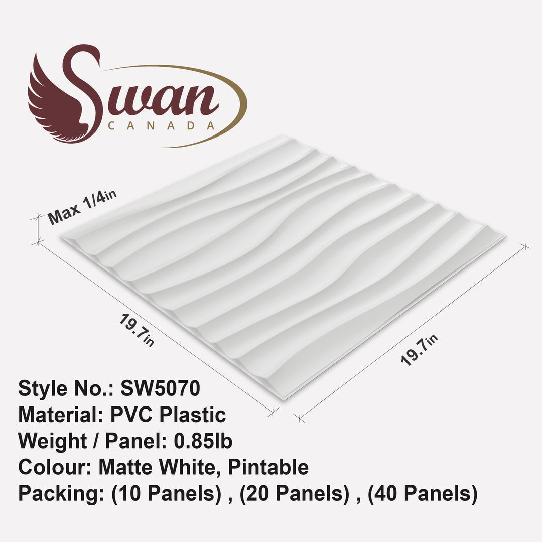 Wavy Wall, PVC wall panels