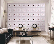 SW-93 PU Leather 3D wall panel