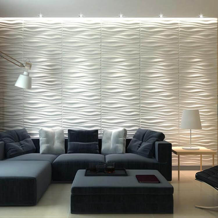 3D Elegant Waves PVC Wall panels,